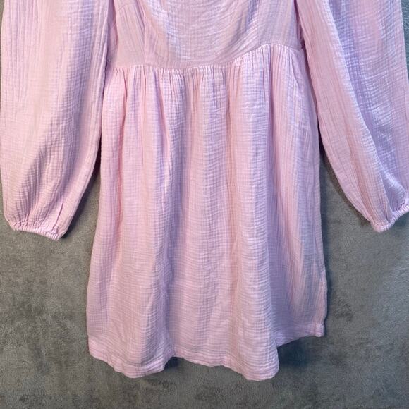 J Crew Babydoll Dress Womens XXS Gauzey Smocking Pastel Boho Chic Cottage - Picture 5 of 14